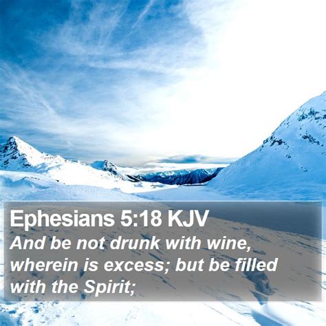 Ephesians 5:18 KJV Bible Verse Images