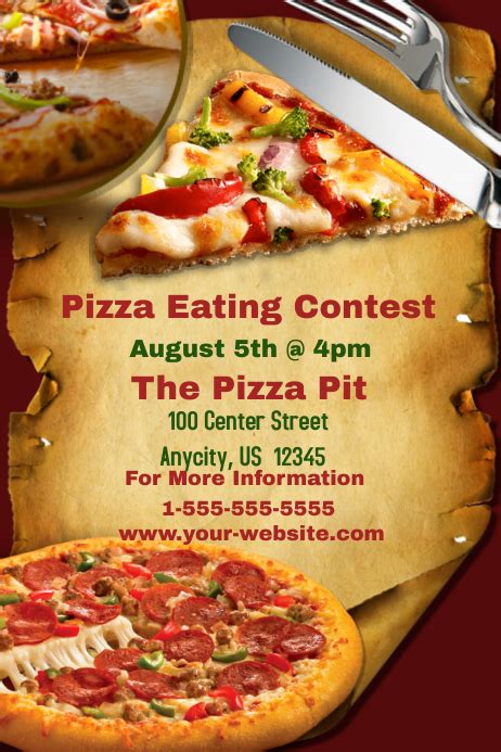 Pizza Eating Contest template | PosterMyWall