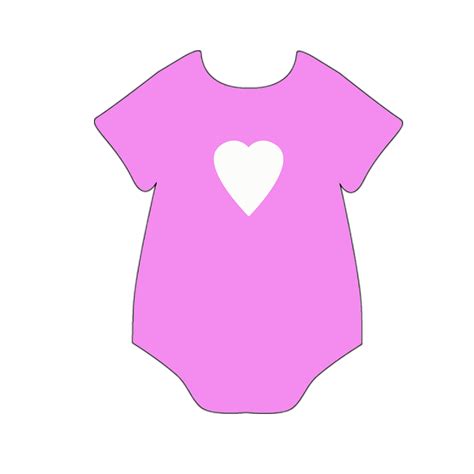 Baby Onesie Clip Art Pink Free baby shower clipart | Free baby stuff ...