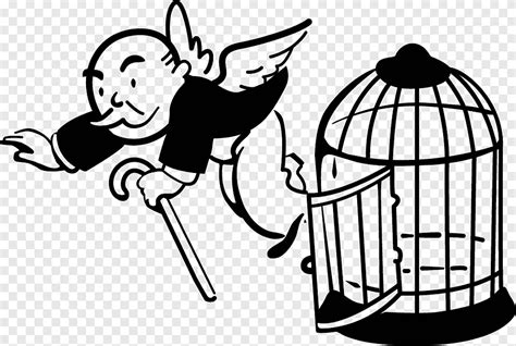 Birdcage illustration, Monopoly Get Out of Jail Free card Prison Polk County, Florida Bail ...