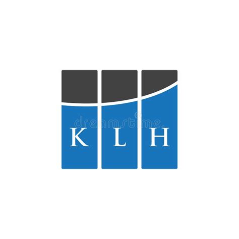 KLH Letter Logo Design on WHITE Background. KLH Creative Initials Letter Logo Concept Stock ...