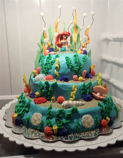 Little Mermaid Birthday Cake 2012 | Mermaid birthday cakes, Little ...