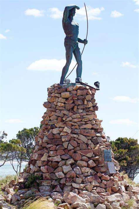 Indio Tehuelche Monument in Puerto Madryn, a City in Chubut Province, Patagonia, Argentina ...