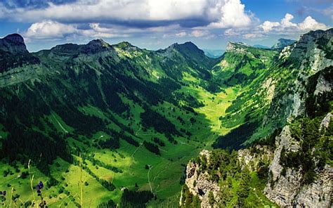 HD wallpaper: Bernese Alps, Scenery, Switzerland, 4K, Justis Valley | Wallpaper Flare