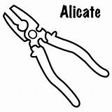 Alicate Pinzas Colorare Mewarnai Alicates Pliers Putih Pinze Hitam  sketch template