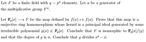 abstract algebra - polynomial ring over finite field - Mathematics Stack Exchange