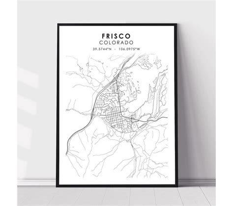 Frisco Map Print Frisco Colorado Map Print Frisco Colorado - Etsy