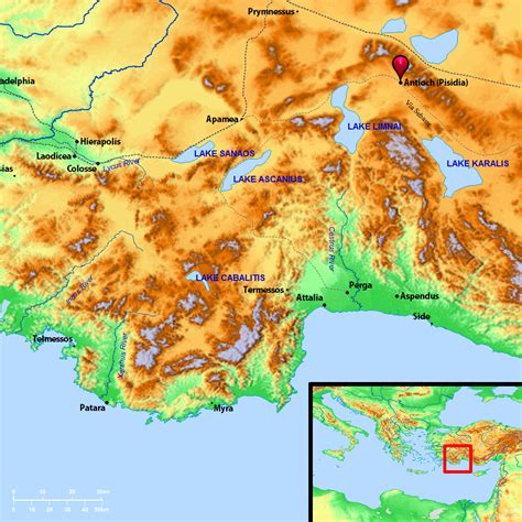 Bible Map: Pisidian Antioch