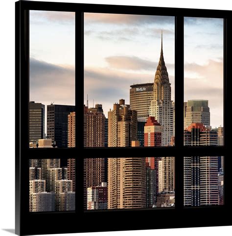 New York view from the window - Manhattan Architecture Wall Art, Canvas ...