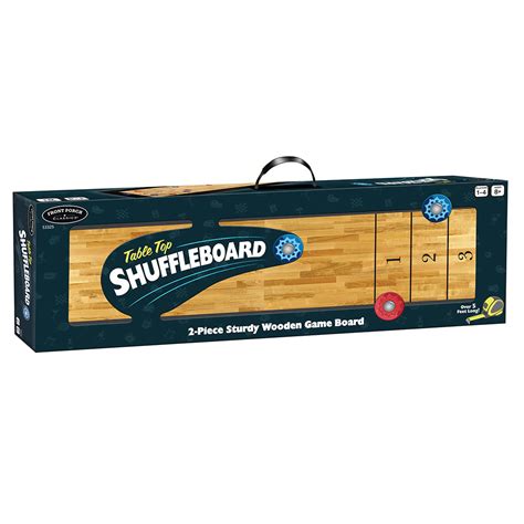 The Portable Tabletop Shuffleboard - Hammacher Schlemmer