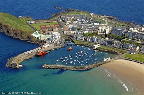 Portrush Harbour in Portrush, Northern Ireland, United Kingdom