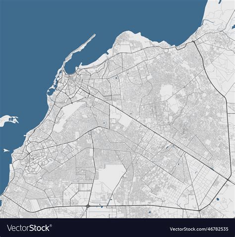 Luanda map capital city of angola municipal Vector Image