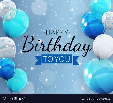 Happy birthday background with balloons Royalty Free Vector