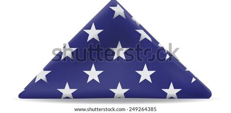 United States Flag Folded Triangle Stock Vector (Royalty Free) 249264385