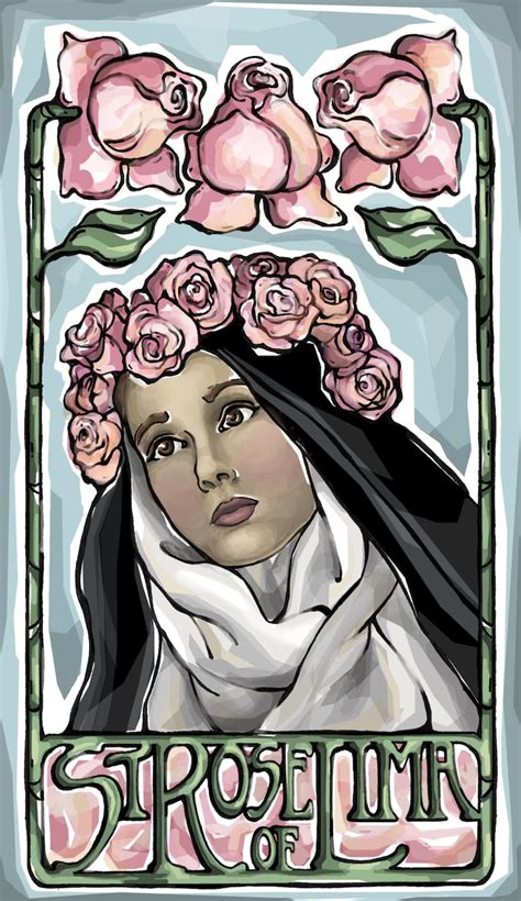 St. Rose of Lima Prayer Card | Etsy