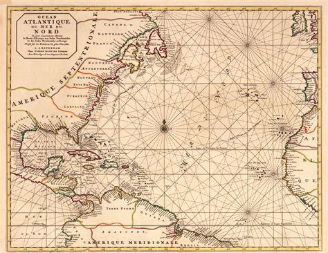 Atlantic ocean historical map | Maps and atlas | Pinterest | Atlantic ocean, Ocean and Antique maps