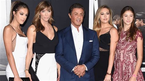 Sylvester Stallone Shows Off His Stunning Daughters at 'Creed' Premiere ...