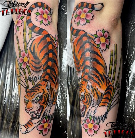 Colorful Tiger Tattoo