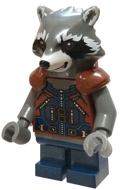 LEGO Marvel Guardians of the Galaxy Vol. 2 Rocket Raccoon Minifigure [Dark Blue Outfit] [No ...