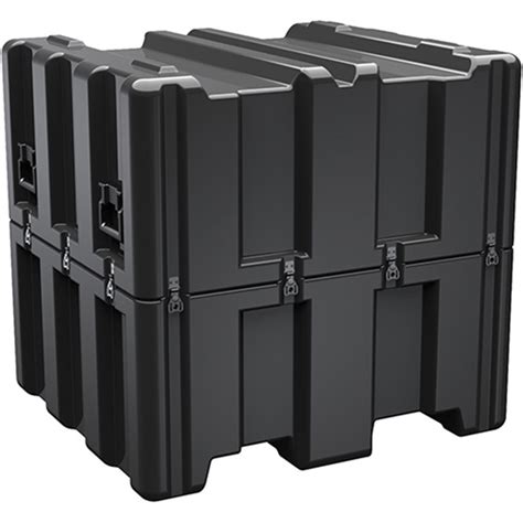 Pelican AL3834-1617 Single Lid Cube Shipping Case with Foam - Black