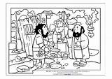 Peter Prison Coloring Jail Escapes Sunday School Bible Kids Acts Pages  sketch template