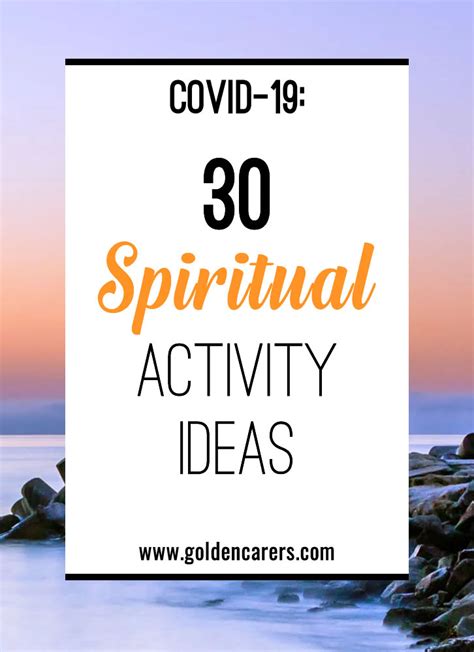 30 Spiritual Activity Ideas