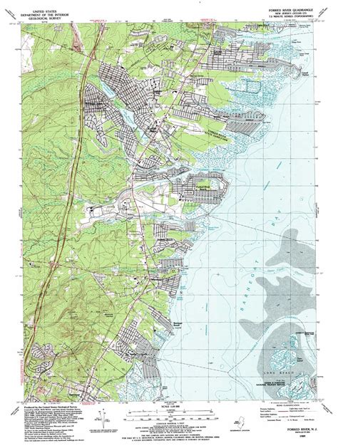 Forked River topographic map, NJ - USGS Topo Quad 39074g2