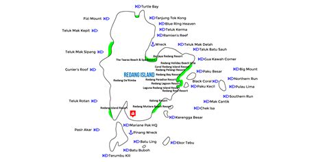 Map of Redang Island | GO VISIT REDANG