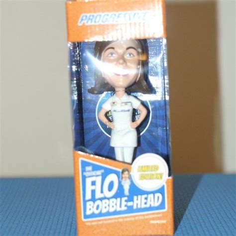 NIB Original Talking Progressive Flo Bobblehead | Bobble head, Bottle opener wall, Bobble