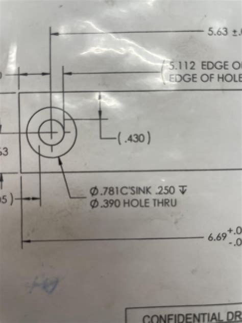 How to calculate countersink angle from hole diameter and countersink ...