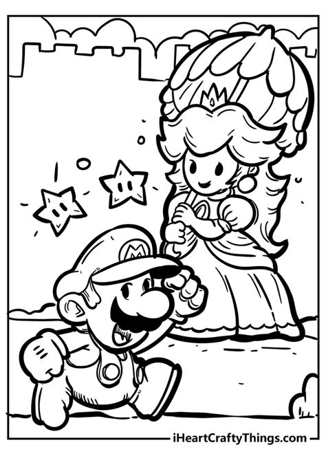 Coloring Pages Super Mario Bros - Free Printable Templates