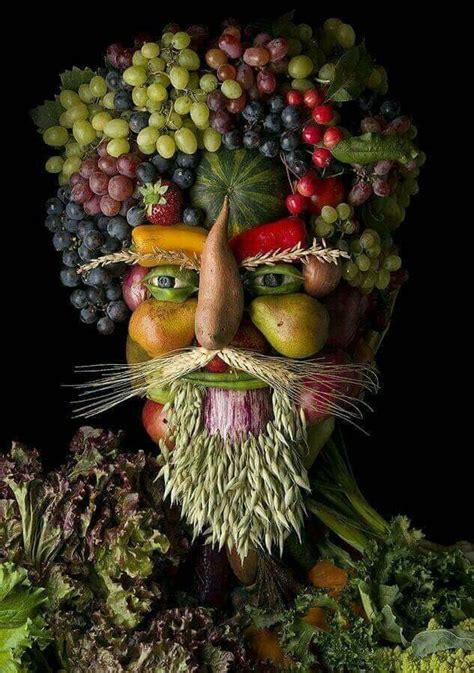 Vegetable face | Amazing food art, Food art, Art