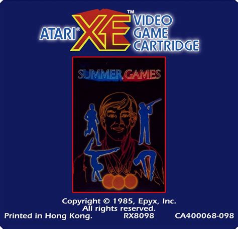 098-XEGS-Summer-Games﻿ – Atari 8Bit