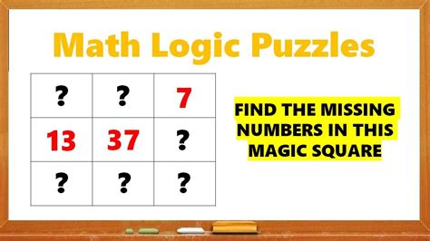 Math Riddles: Solve This Magic Square Puzzle in 20 Seconds