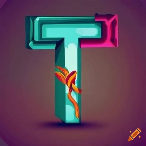 Fancy letter t on Craiyon