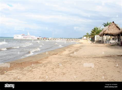 The empty, white, sandy Caribbean beaches of Trujillo, Honduras, a Afro-Caribbean/Garifuna ...