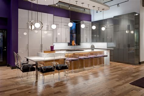 A Contemporary Kitchen Shines in High Gloss Laminate - Beck/Allen Cabinetry