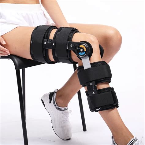 Hinged Knee Patella Brace Support Stabilizer Pad Belt Strap Orthosis Splint Wrap Compression ...