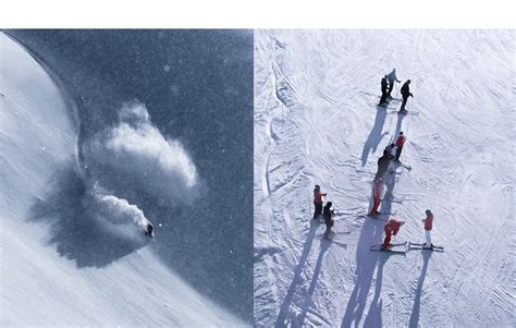 Courchevel. Ski resort website redesign on Behance