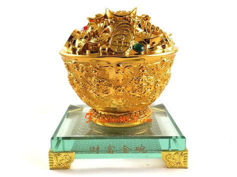 Extreme Good Fortune Golden Feng Shui Wealth Bowl :: Buy Feng Shui