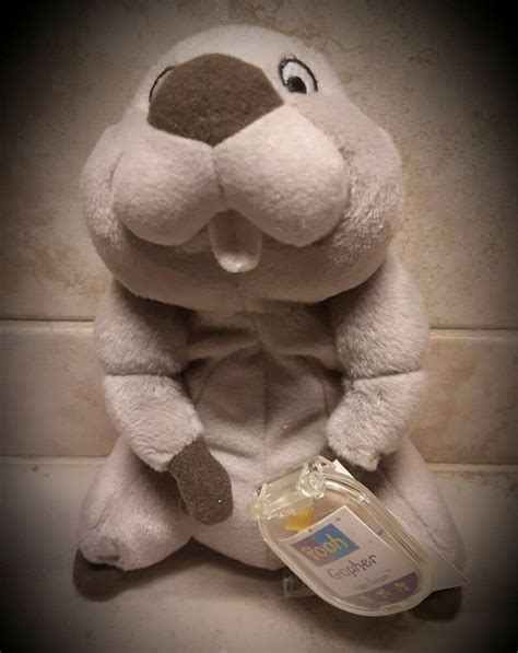 Vintage (NOS) Winnie The Pooh Gopher Plush Star Bean Mattel/Arcotoys ...