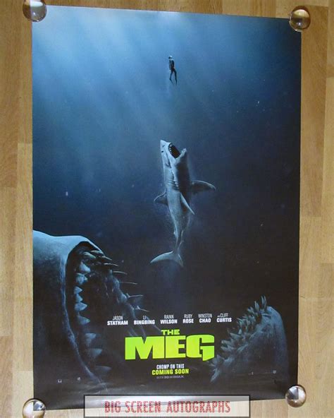 The Meg one sheet poster V2 | Big Screen Autographs