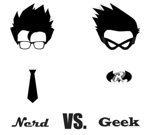 Nerd VS Geek by shinigamisgem on DeviantArt