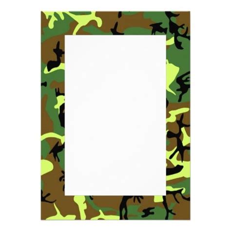 Camouflage Border Invitation 5 X 7 Invitation Card Zazzle | Clip art borders, Clip art, Camouflage