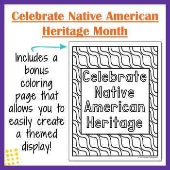 Native American Heritage Month Coloring Pages Printables with Inspiring Quotes | Native american ...