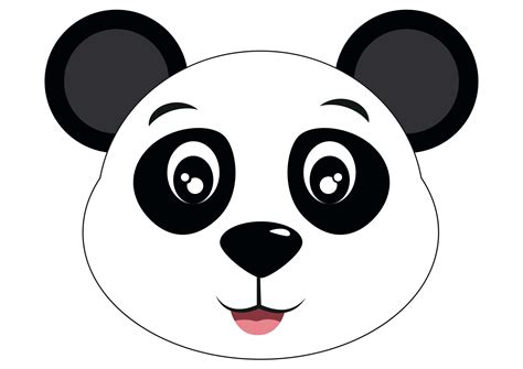 Cute Panda Face Vector Art, Icons, and Graphics for Free Download