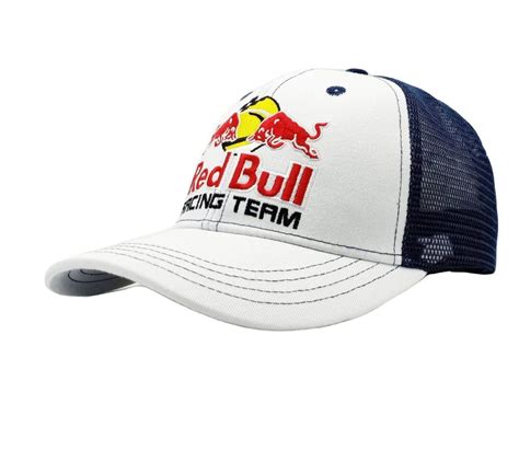 Red Bull Cap White Snapback Hat - WEAR MY HAT