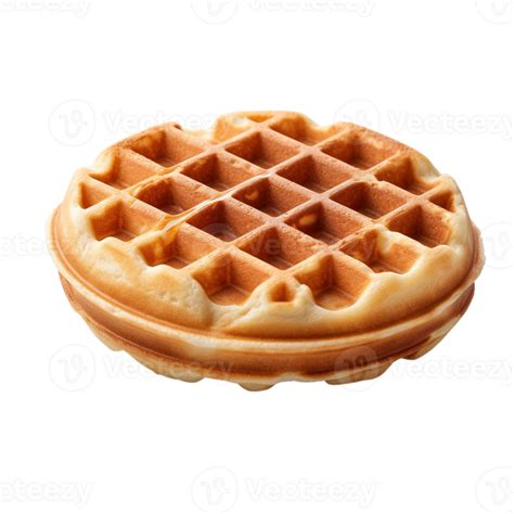 Waffle isolated on transparent background, created with 24509632 PNG