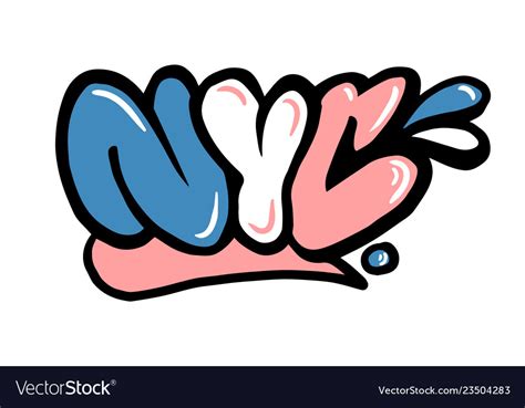 Nyc graffiti Royalty Free Vector Image - VectorStock