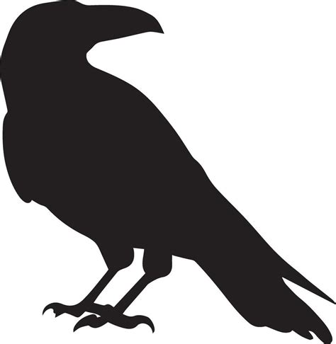 Crow vector silhouette illustration black color 27542619 Vector Art at ...